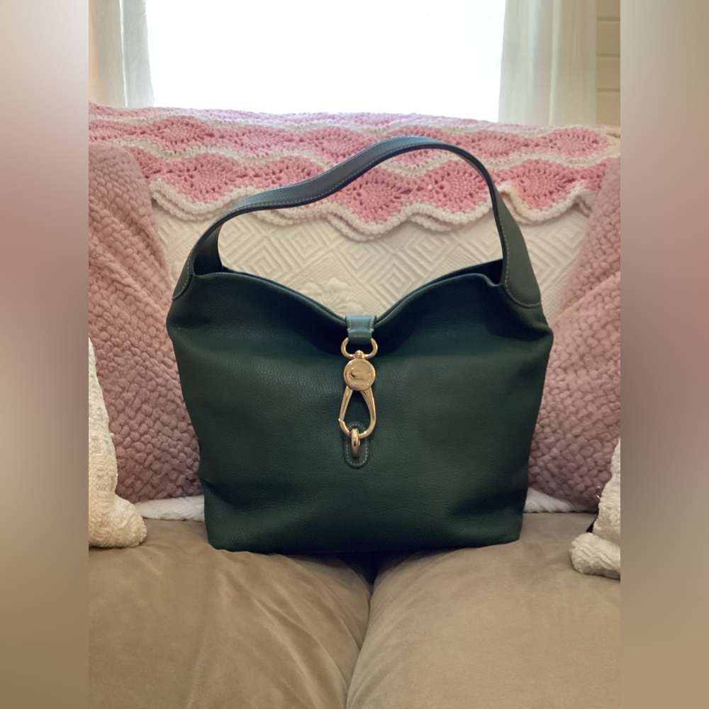 Dooney & Bourke Florentine Logo Lock Shoulder Bag - Green
